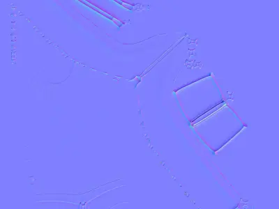 A knife Low-poly 3D model