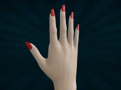 HAND-018 Woman right hand 3D model