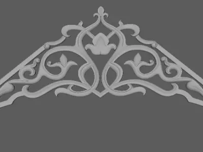 Central decor ornament for furniture Free 3D model 18