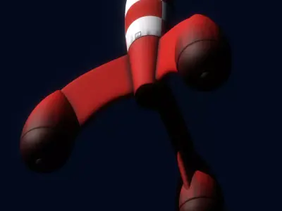Tintin rocket 3D model