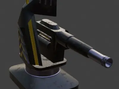 TD Tower 0017 Low-poly 3D model