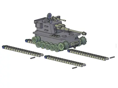 HOWITZER TANK 3D print model