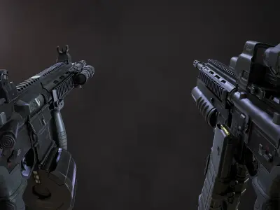 SBG Assault Rifle - Ultimate Edition Low-poly 3D model