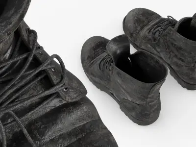  Tactical Field Vintage Boots Black Used Dirt 