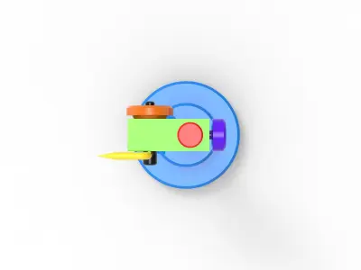 Labeling needle 3D model
