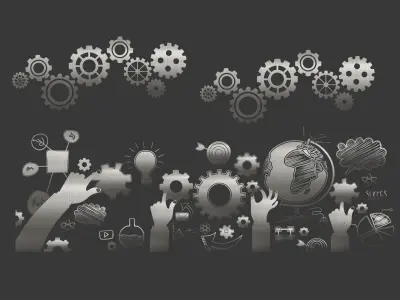 cogwheel Low-poly 3D model buy