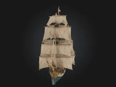 Majestic Voyage  Grand Sailing Ship Free 3D model