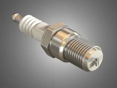 Spark Plug 3D model by markos3d