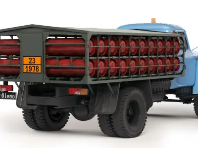 GAZ 53 GTK-40 1974 3D model