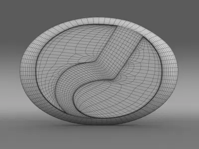 perodua logo 3D model by Sergey