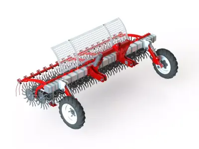 WG 0003 - Rotary harrow 300 3D model