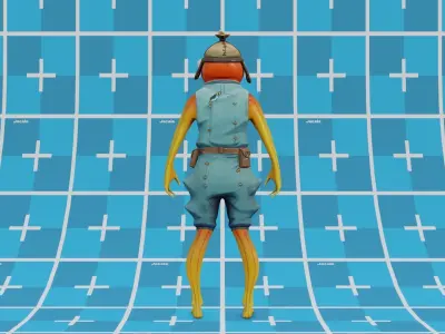FORTNITE Fishstick SKIN FREE Free 3D model