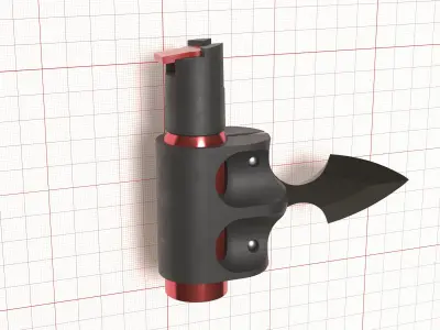 Pepper spray knife Low-poly 3D model