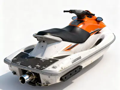Realistic Luxury Jet Ski 3D Model Low-poly 3D model
