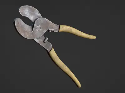 Wire Cutter Low-poly 3D model