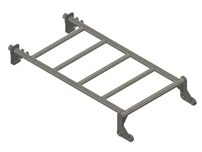 Roof rack Low-poly 3D model
