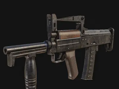 OTs-14 Groza Low-poly 3D model purchase