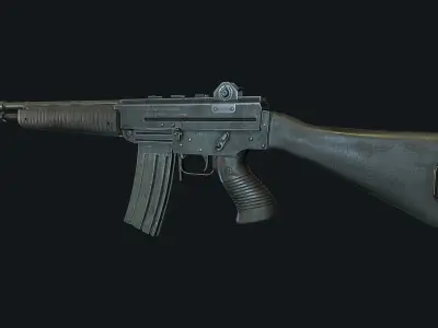 Beretta Ar70 PBR  Low-poly 3D model