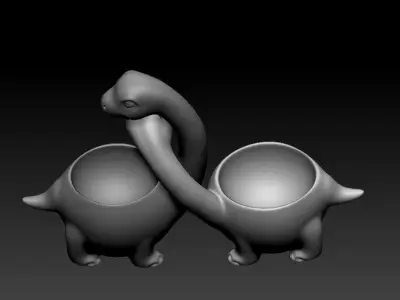 Dinosaurs cartoon decoration 3D model