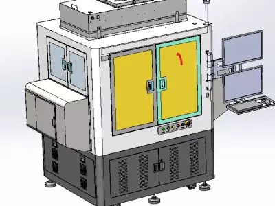 Die- to Wafer Sorter machine 3D model