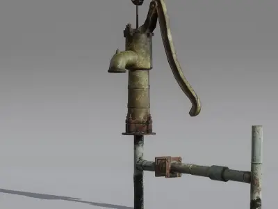 HandPump  Low-poly 3D model