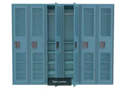 Sports Gym Locker  collection 3D Model Pack