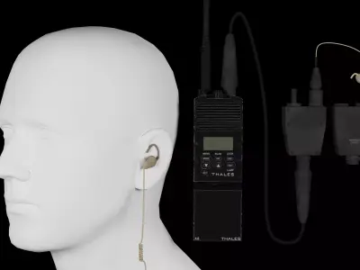 INVISIO M3s Impulse Bone Conduction Headset with TEA PTT 3D model