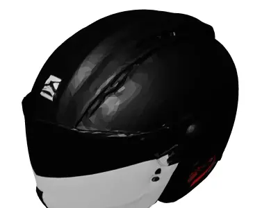 Modern Urban Motorcycle Helmet 3D model