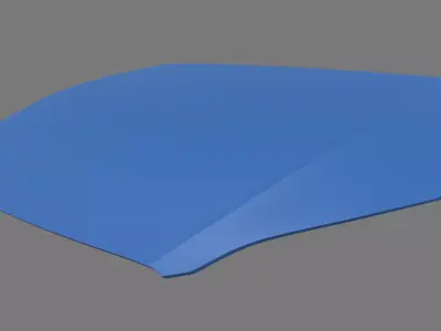 Car Bonnet 05 Low-poly 3D model