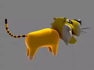 Low Poly Animals zebra Free low-poly 3D model
