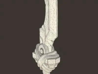 Stelezed sword Free low-poly 3D model