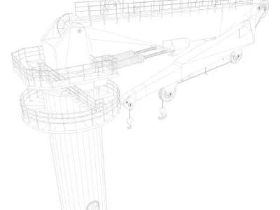 Knuckle Crane Free 3D model