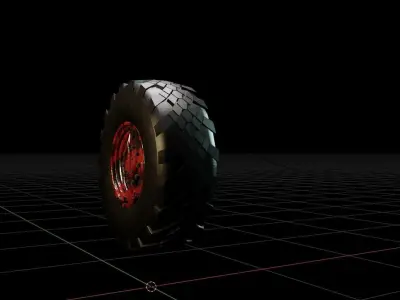 Unleash Your Off-Road Beast with OFFROADING TIRE  3D model