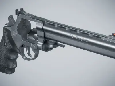 44 Magnum Classic - Game Ready Low-poly 3D model