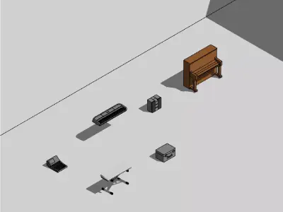 Music Equipment - Revit 3D model