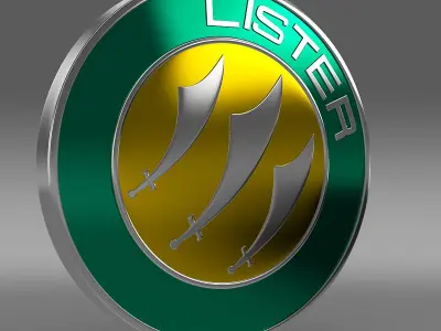 lister logo 3D model by Sergey