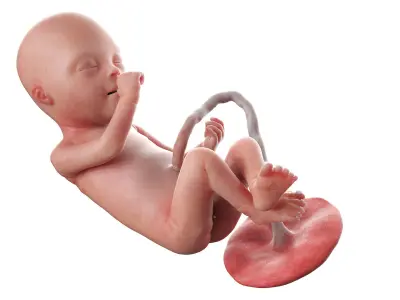 Fetus Anatomy Week 20 Static 3D model