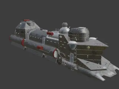 Train Iron Fortress 3D model