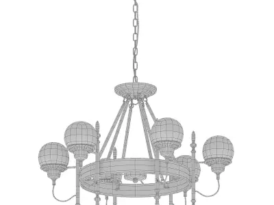 Globe Trenger Chandelier 6  3D model
