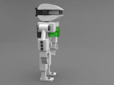 Robot Low-poly 3D model 28