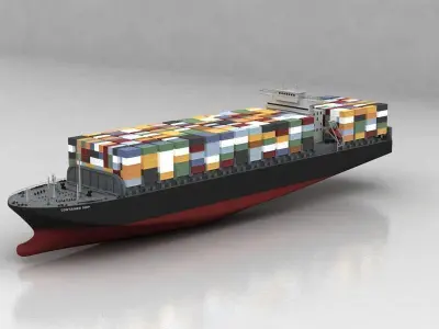 Container Ship 3D model