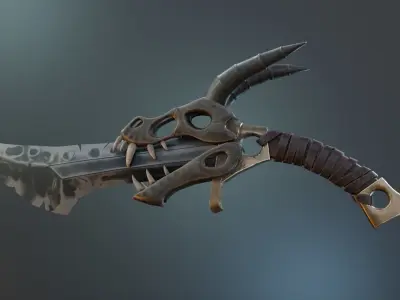 Stylized Sword Low-poly 3D model purchase