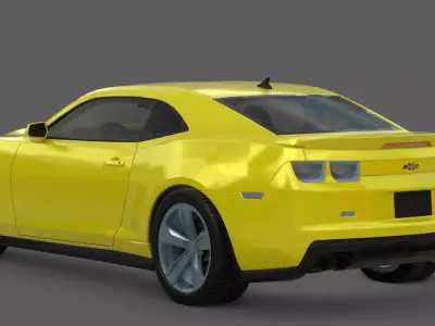 2012 Chevrolet Camaro ZL1 3D Model  Modern Muscle Perfected 3D model