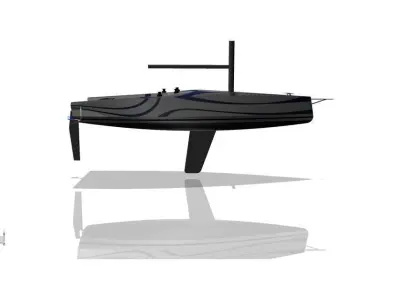 sailing boat hull Free 3D model