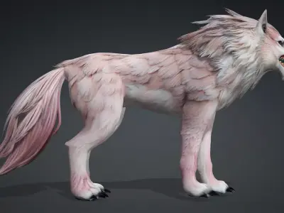 Wolf B1 Free low-poly 3D model