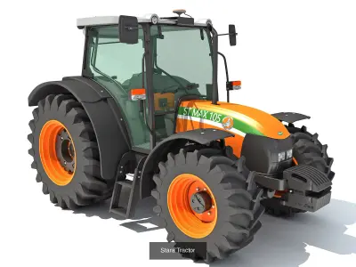 Farm Tractor Collection 3D Model Pack