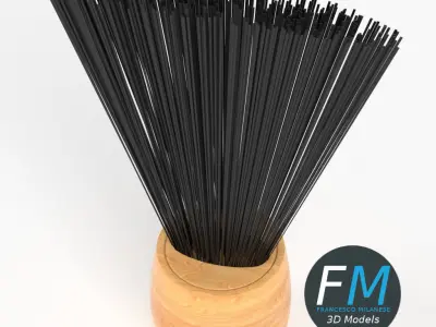 Barber brush 1 3D model