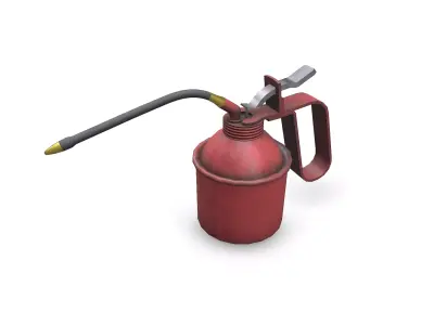 Oil Can Low-poly PBR Low-poly 3D model