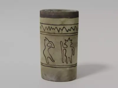 Antique Ceramic Vase Photogrammetry Scanned 3D Model  Low-poly 3D model