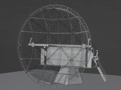 Radar Station of WW II Wuerzburg Riese 3D model